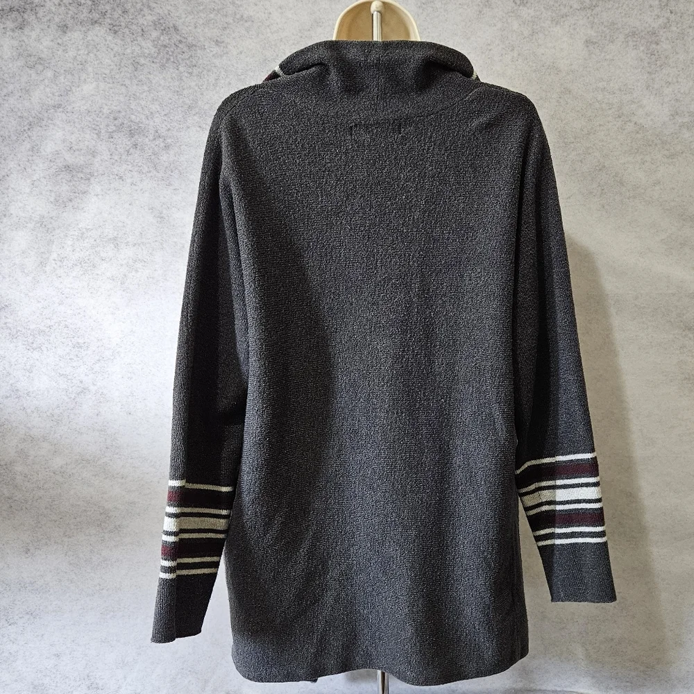 Eddie Bauer Long Sleeve Open Front Draped Cardigan - Picture 6 of 10